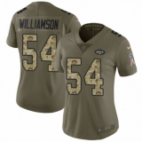 Women's Nike New York Jets #54 Avery Williamson Limited Olive/Camo 2017 Salute to Service NFL Jersey