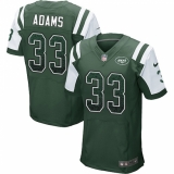 Men's Nike New York Jets #33 Jamal Adams Elite Green Home Drift Fashion NFL Jersey