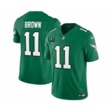 Men's Nike Philadelphia Eagles #11 A. J. Brown Green 2023 F.U.S.E. 1-Star C Vapor Untouchable Limited Football Stitched Jersey