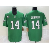 Men's Nike Philadelphia Eagles #14 Kenneth Gainwell Green 2023 F.U.S.E. C Stitched Football Jersey
