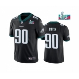 Men's Philadelphia Eagles #90 Jordan Davis Black Super Bowl LVII Vapor Untouchable Limited Stitched Jersey