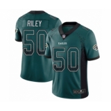 Men's Philadelphia Eagles #50 Duke Riley Limited Green Rush Drift Fashion Football Jersey