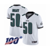 Youth Philadelphia Eagles #50 Duke Riley White Vapor Untouchable Limited Player 100th Season Football Jersey