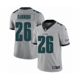 Youth Philadelphia Eagles #26 Miles Sanders Limited Silver Inverted Legend Football Jersey