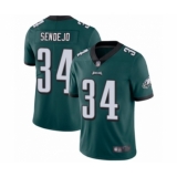 Men's Philadelphia Eagles #34 Andrew Sendejo Midnight Green Team Color Vapor Untouchable Limited Player Football Jersey