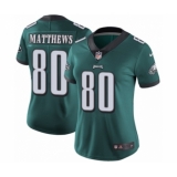 Women's Nike Philadelphia Eagles #80 Jordan Matthews Midnight Green Team Color Vapor Untouchable Limited Player NFL Jersey