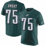 Nike Philadelphia Eagles #75 Josh Sweat Green Rush Pride Name & Number T-Shirt