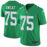 Men's Nike Philadelphia Eagles #75 Josh Sweat Limited Green Rush Vapor Untouchable NFL Jersey