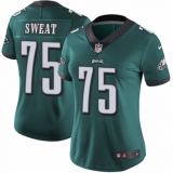 Women's Nike Philadelphia Eagles #75 Josh Sweat Midnight Green Team Color Vapor Untouchable Limited Player NFL Jersey