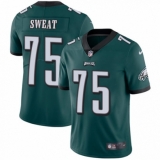 Youth Nike Philadelphia Eagles #75 Josh Sweat Midnight Green Team Color Vapor Untouchable Limited Player NFL Jersey