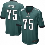 Men's Nike Philadelphia Eagles #75 Josh Sweat Game Midnight Green Team Color NFL Jersey