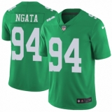 Men's Nike Philadelphia Eagles #94 Haloti Ngata Limited Green Rush Vapor Untouchable NFL Jersey