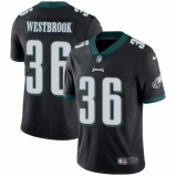 Men's Nike Philadelphia Eagles #36 Brian Westbrook Black Alternate Vapor Untouchable Limited Player NFL Jersey