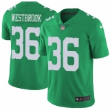 Youth Nike Philadelphia Eagles #36 Brian Westbrook Limited Green Rush Vapor Untouchable NFL Jersey