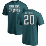 Nike Philadelphia Eagles #20 Brian Dawkins Green Super Bowl LII Champions T-Shirt