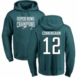 Nike Philadelphia Eagles #12 Randall Cunningham Green Super Bowl LII Champions Pullover Hoodie
