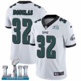 Men's Nike Philadelphia Eagles #32 Rasul Douglas White Vapor Untouchable Limited Player Super Bowl LII NFL Jersey
