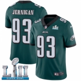 Youth Nike Philadelphia Eagles #93 Timmy Jernigan Midnight Green Team Color Vapor Untouchable Limited Player Super Bowl LII NFL Jersey