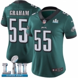 Women's Nike Philadelphia Eagles #55 Brandon Graham Midnight Green Team Color Vapor Untouchable Limited Player Super Bowl LII NFL Jersey