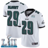 Men's Nike Philadelphia Eagles #29 LeGarrette Blount White Vapor Untouchable Limited Player Super Bowl LII NFL Jersey