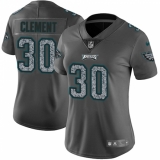 Women's Nike Philadelphia Eagles #30 Corey Clement Gray Static Vapor Untouchable Limited NFL Jersey