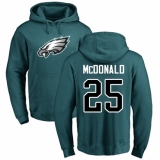 Nike Philadelphia Eagles #25 Tommy McDonald Green Name & Number Logo Pullover Hoodie