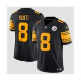 Men's Nike Pittsburgh Steelers #8 Kenny Pickett Black 2023 F.U.S.E. Color Rush Limited Stitched Jersey