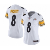Women's Pittsburgh Steelers #8 Kenny Pickett White Vapor Untouchable Limited Stitched Jersey(Run Small)
