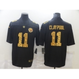 Men's Pittsburgh Steelers #11 Chase Claypool Black Nike Leopard Print Limited Jersey