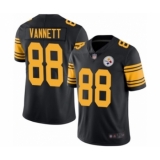 Men's Pittsburgh Steelers #88 Nick Vannett Limited Black Rush Vapor Untouchable Football Jersey
