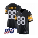 Youth Pittsburgh Steelers #88 Nick Vannett Black Alternate Vapor Untouchable Limited Player 100th Season Football Jersey