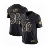 Men's Pittsburgh Steelers #36 Jerome Bettis Black Gold Vapor Untouchable Limited Player Football Jersey