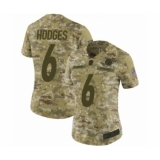 Women's Pittsburgh Steelers #6 Devlin Hodges Limited Camo 2018 Salute to Service Football Jersey