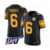 Youth Pittsburgh Steelers #6 Devlin Hodges Limited Black Rush Vapor Untouchable 100th Season Football Jersey