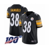 Youth Pittsburgh Steelers #38 Jaylen Samuels Black Team Color Vapor Untouchable Limited Player 100th Season Football Jersey