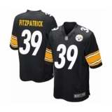 Men's Pittsburgh Steelers #39 Minkah Fitzpatrick Game Black Team Color Football Jersey