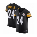 Men's Pittsburgh Steelers #24 Benny Snell Jr. Black Team Color Vapor Untouchable Elite Player Football Jersey