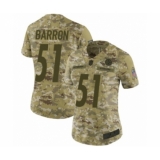 Women's Pittsburgh Steelers #51 Mark Barron Limited Camo 2018 Salute to Service Football Jersey