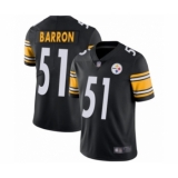 Youth Pittsburgh Steelers #51 Mark Barron Black Team Color Vapor Untouchable Limited Player Football Jersey