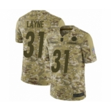 Youth Pittsburgh Steelers #31 Justin Layne Limited Camo 2018 Salute to Service Football Jersey