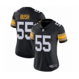 Women's Pittsburgh Steelers #55 Devin Bush Black Alternate Vapor Untouchable Limited Player Football Jersey