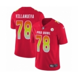 Men's Nike Pittsburgh Steelers #78 Alejandro Villanueva Limited Red AFC 2019 Pro Bowl NFL Jersey