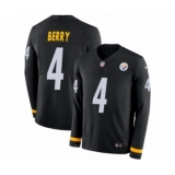 Youth Nike Pittsburgh Steelers #4 Jordan Berry Limited Black Therma Long Sleeve NFL Jersey