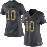 Women Nike Pittsburgh Steelers #10 Ryan Switzer Limited Black 2016 Salute to Service NFL Jersey