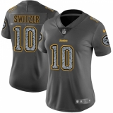 Women Nike Pittsburgh Steelers #10 Ryan Switzer Gray Static Vapor Untouchable Limited NFL Jersey
