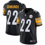 Men's Nike Pittsburgh Steelers #22 Terrell Edmunds Black Team Color Vapor Untouchable Limited Player NFL Jersey
