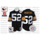 Mitchell And Ness Pittsburgh Steelers #52 Mike Webster Black Team Color Authentic Throwback NFL Jersey