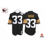 Mitchell and Ness Pittsburgh Steelers #33 Merril Hoge Black Authentic NFL Jersey