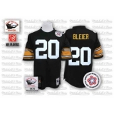 Mitchell And Ness Pittsburgh Steelers #20 Rocky Bleier Black Team Color Authentic Throwback NFL Jersey