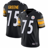 Men's Nike Pittsburgh Steelers #75 Joe Greene Black Team Color Vapor Untouchable Limited Player NFL Jersey